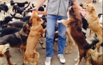 Saša Pešić sa svojim psima
