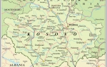 Kosovo, mapa
