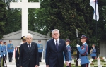 Predsednici Srbije  i Italije na Novom  groblju