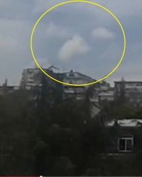Putinov lik na nebu | Foto: Screenshot Youtube