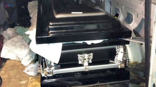 Kovčeg je pronađen  u vozilu saučesnika  u krađi