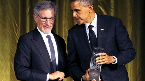 Prijatelji: Stiven  Spilberg i Barak Obama