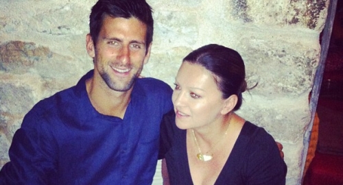 Veselo na večeri: Novak i Nina