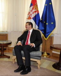 Predsednik Vlade Srbije Aleksandar Vucčć  primio u oproštajnu posetu ambasadora Slovačke Jana Varsoa