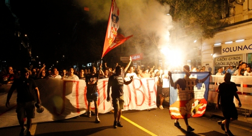 Protest navijača Crvene zvezde / Foto: Marko Metlaš | Foto: 