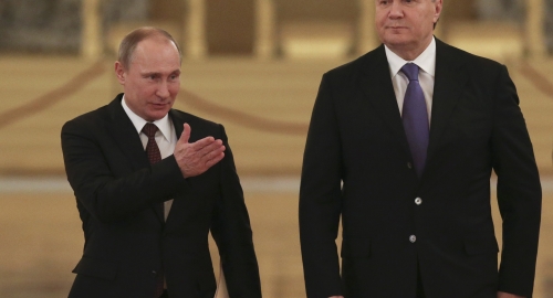 Vladimir Putin i Viktor Jaukovič | Foto: AP