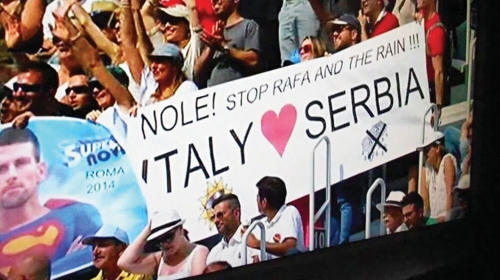 Italijanski navijači podržali Novaka i Srbiju