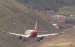 Borba vetra i aviona iznad aeorodroma u Madeiri