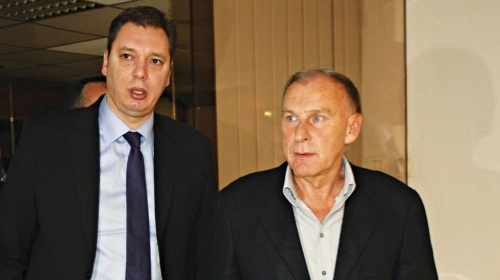 Veliki zvezdaši: Aleksandar Vučić i Dragan Džajić