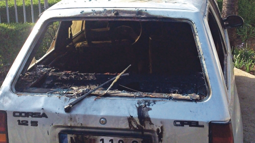 Zapaljen auto porodice Vasić
