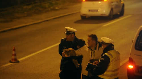 Miloš Oparnica u razgovoru sa policijom