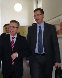 Aleksandar Vučić i Tomas de Mezijer