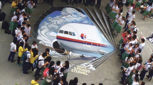 Učenici na Flipinima su  napravili grafit nestalog aviona