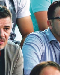 Mijatović  sa Savom Miloševićem  u Bijeljini