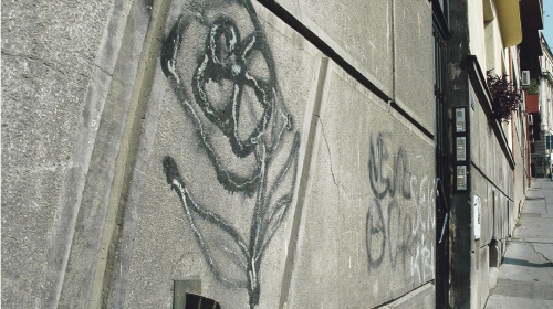 Obeležja sekte „Crna ruža“ u centru Beograda