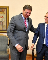 Vučić sa odlazećim ambasadorom Norveške