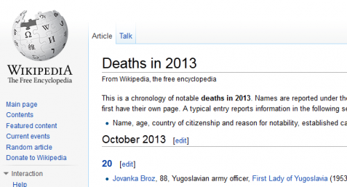 Vikipedija je već promenjena