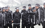 Sačekao  ih sneg u „Teleoptiku“: fudbaleri Partizana