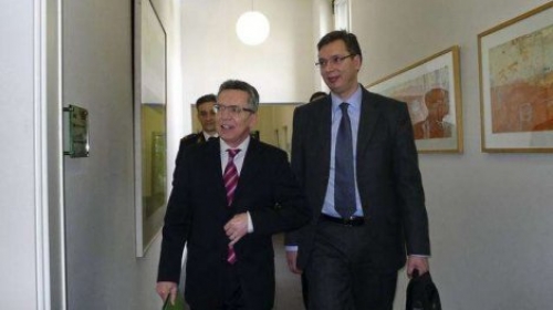 Vučić i njegov nemački kolega