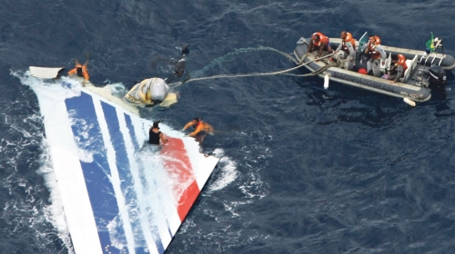 Ostaci „Er Fransa“  koji se srušio u  Atlantik 2009.