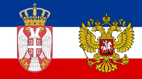 srpska i ruska zastava