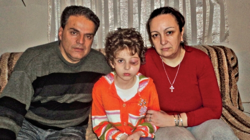 Anastasija Trajkovic sa roditeljima