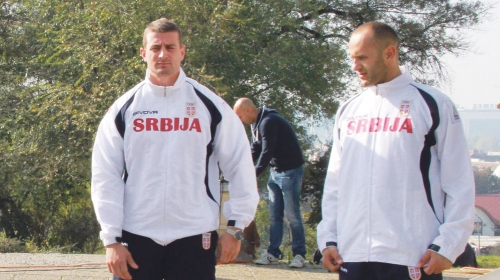 Srpski olimpijci  Milanko Petrović  i Vuk Rađenović