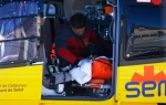 Fernando Alonso u helikopteru neopsredno posle nesreće