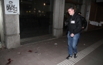 Tragovi krvi na  pločniku u  Makedonskoj ulici