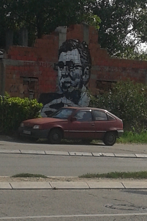 Vučićev mural u Beogradu