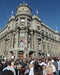 Protest advokata ispred vlade Srbije / foto:
