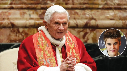 Benedikt XVI i kanadska pop zvezda