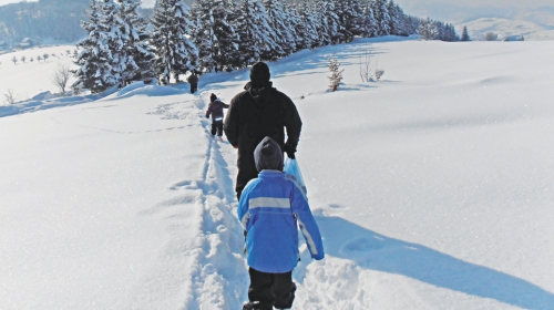 Mališani pešače po tri-četiri sata kroz sneg i šumu. Kreću u zoru, a vraćaju se noću
