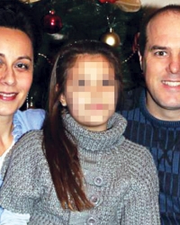 Saško Bogeski sa  suprugom i ćerkom