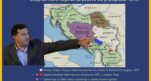 Dodik pokazuje na nove balkanske granice