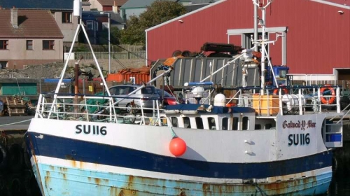 Ribarski brod  na kojem je  pronađena droga