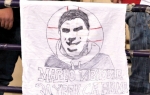 Navijači Olimpijakosa su napravili transparent sa Markovim likom, uz potpis: „Zauvek sa  nama“