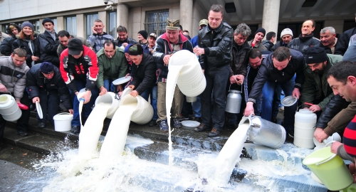 Građani prosipali mleko u Novom Sadu