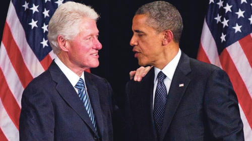 Ne mogu  očima da se vide: Klinton  i Obama