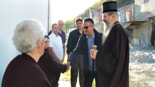 Đoković sa  kosovskim  Srbima