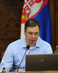 Aleksandar Vučić na sednici Vlade