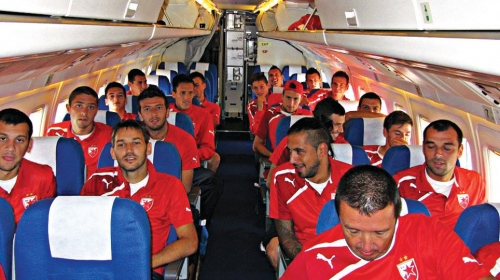 Analiza već u avionu po povratku u Beograd: Fudbaleri Crvene  zvezde