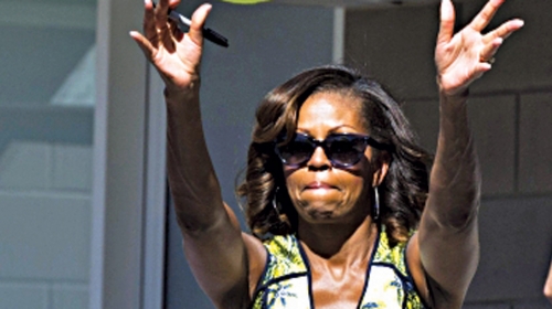 Radi na  popularizaciji  tenisa: Mišel  Obama
