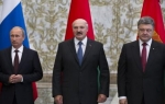 Vladimir Putin, Aleksandar Lukašenko i Petro Porošenko