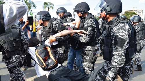 Policija u Brazilu  nije nežna