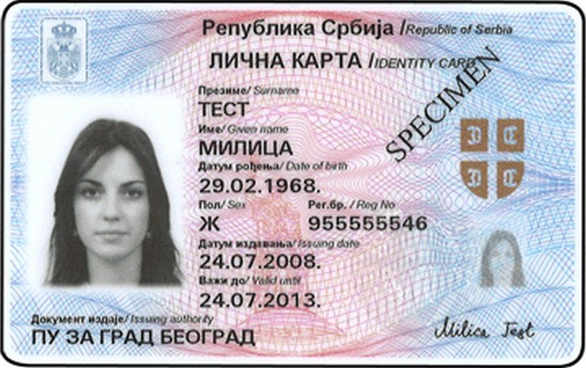 nova licna karta srbije Broj na vašoj ličnoj karti govori policiji nešto neverovatno  nova licna karta srbije