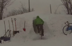 Snežni tunel za bicikliste Foto: Printscreen Youtube