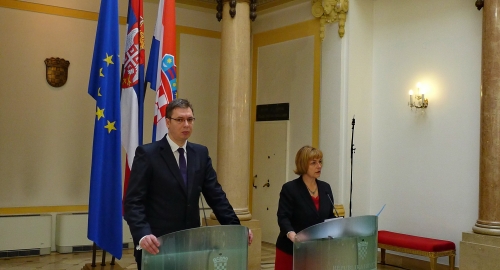 Aleksandar Vučić i Vesna Pusić