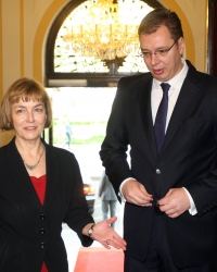 Aleksandar Vučić i Vesna Pusić