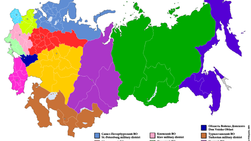 Mapa Carske Rusije iz 1913. godine (kliknite na sliku za uvećanje)